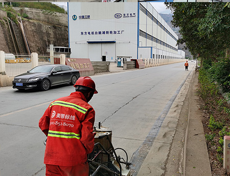 凉山道路划线施工