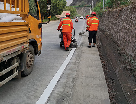 眉山道路划线施工