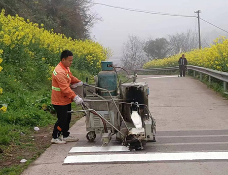 达州道路划线施工