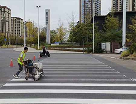 南充道路划线施工